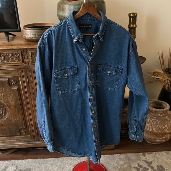 croft & barrow Other - Croft and Barrow LT Denim Button Down Shirt 100% Cotton Shacket